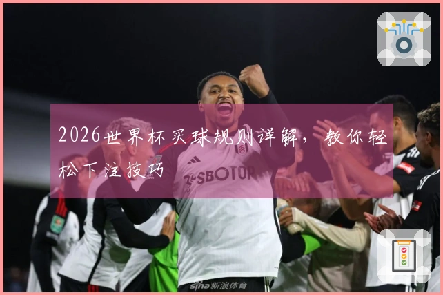 2026世界杯买球规则详解，教你轻松下注技巧